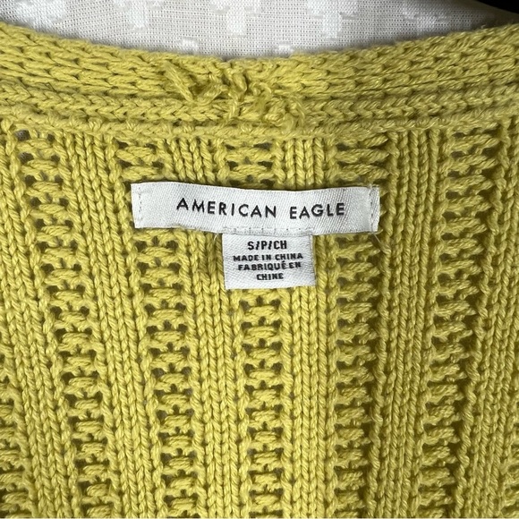 American Eagle Green Ribbed Knit Cardigan - Picture 2 of 5